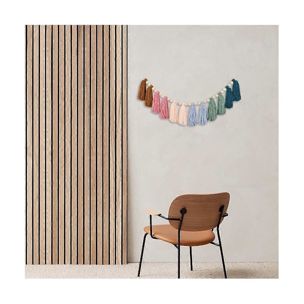 CASA 2 KPL Sateenkaari Boho Garland puuhelmillä Värikäs seinäkoriste Garland Juhlat Vauvakutsukoriste