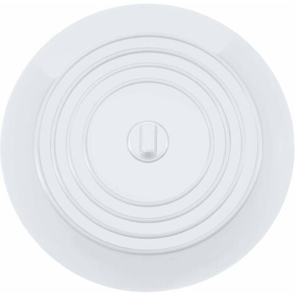 Silikonpropp, diskpropp, köksdiskpropp, diameter 15 cm, för kök, (1 st, vit)