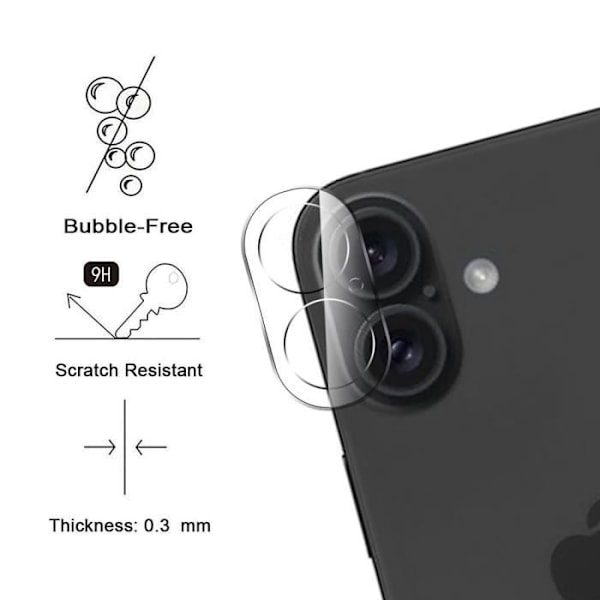 Kotelon yhteensopivuus iPhone 16:n kanssa Silikoni Laivastonsininen + 2 karkaistua lasi-ikkunaa ja 2 takakameran lasia