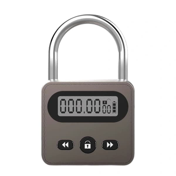 [CA] Metall Timerlås Rustfritt Stål Multifunksjonell Intelligent Hengelås Bakgrunnsbelyst Display 999 Timer