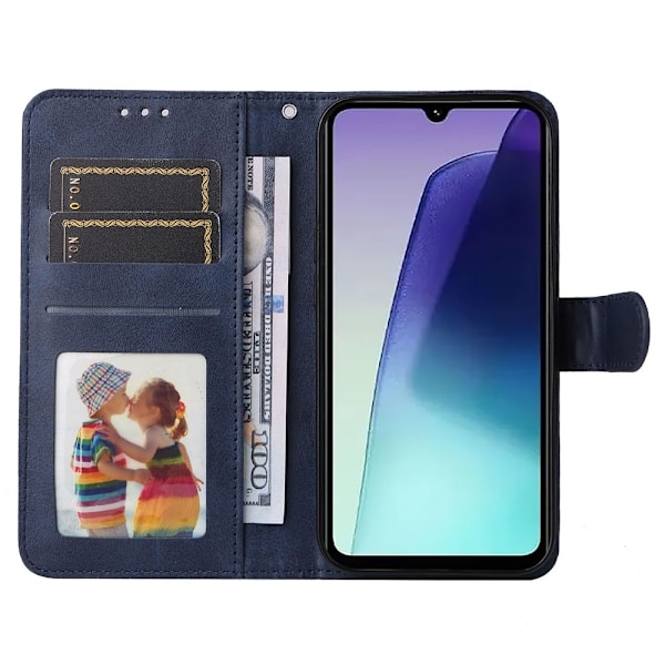 SKALO Xiaomi Redmi 14C PU-Læder Pung Etui - Flere farver Blue Blå