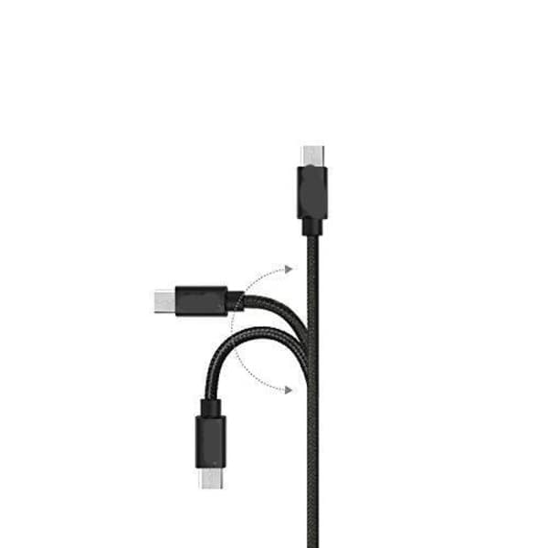 2 stk. 3 m micro-usb sort kabel