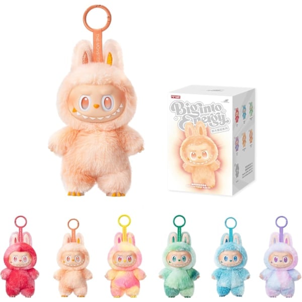 2 stk. POPMART Labubu Tredje Generasjon Heartbeat Macaron Happy Guess Series Blind Box Plysjleketøy (Tilfeldig Stil) ca 2st