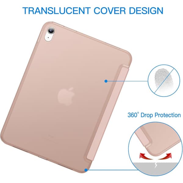 Case for iPad (A16) 11th/10th Generation (2025/2022), Slim Stand Hard Back Case Auto Wake/Sleep Function Gul