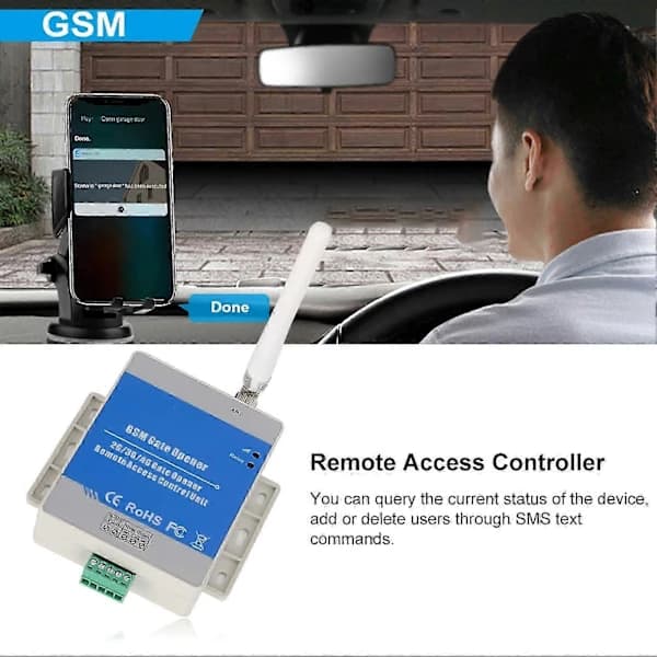 Automatisk GSM Grindåpner Relébryter RTU5034