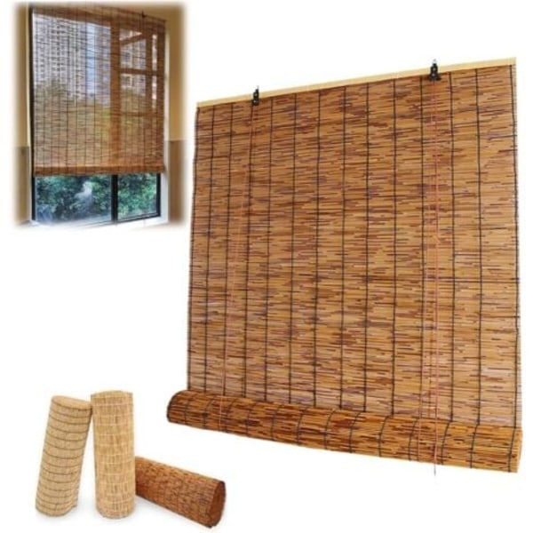 DPZO Rullgardin Bambu Brun 100x160 cm.ca