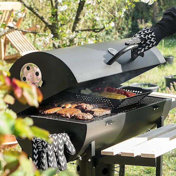 Grillkurv i rustfritt stål