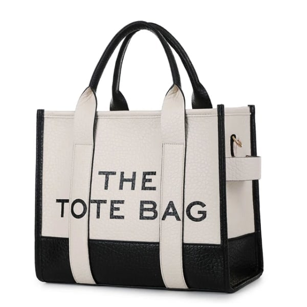 2024 Ny stofpose til kvinder, trendy PU-læder håndtaske, håndtaske med tophåndtag, Casual Crossbody-taske Khaki (30cm<Max Længde<50cm)