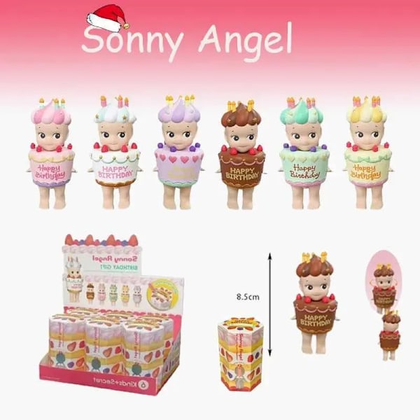 Söt Solig Ängel Hippie Blind Box Födelsedagstårta Present Serie Docka Modell Mini Anime Karaktär Present Rum Julklapp X250312.Ca