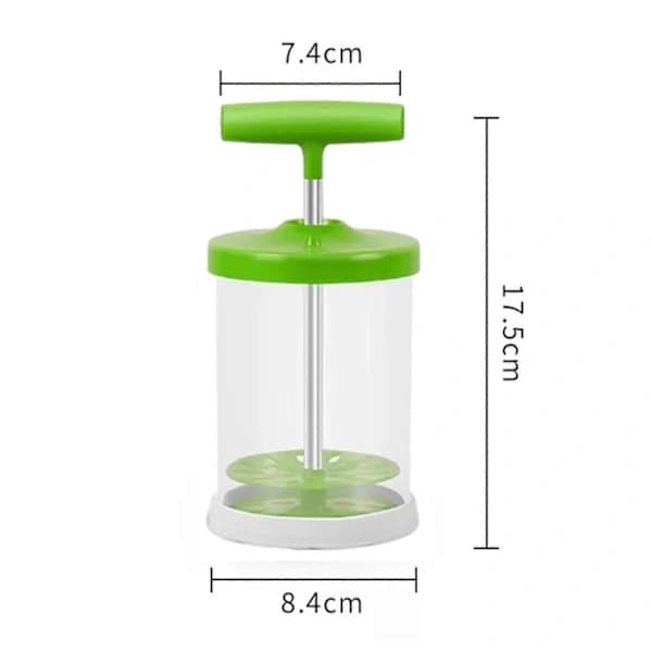 Manuell DIY Vispgrädddispenser, Gräddvisp för Sallad [DB] Grön Green