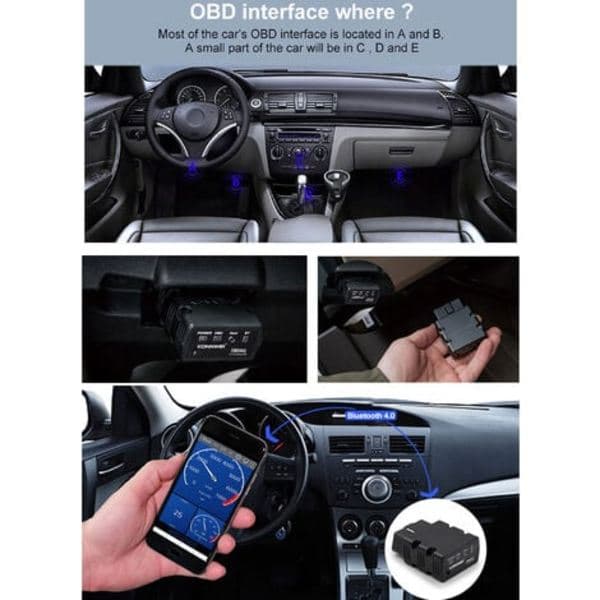 KW902 Mini BT 4.0 Trådløs OBD-II Bilscanner
