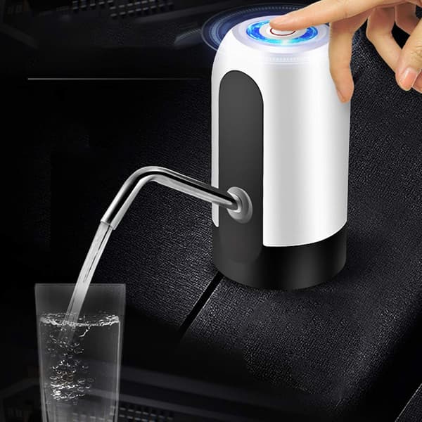 Vit - 1-delt vanndispenser med pumpe, bærbar automatisk vanndispenser