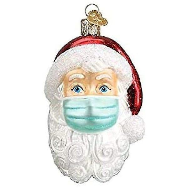 6 st Julgransdekorationer Tomte med Mask, Julgranspynt