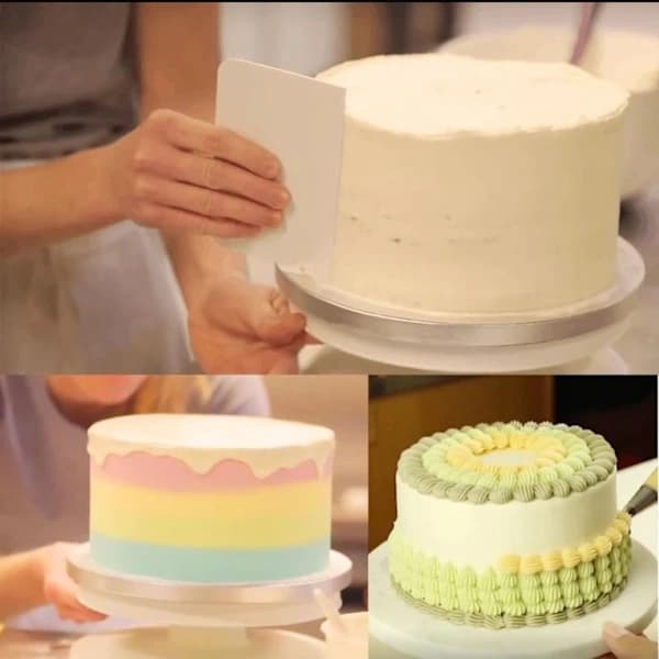 DIY Kage Drejeskive Kageopsats BLÅT Blå