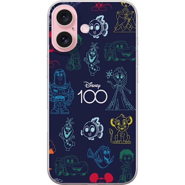 Gennemsigtigt Skal Disney 100 til Apple iPhone 16 Transparent