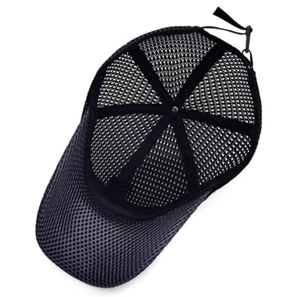 Mesh-caps for menn Justerbare pustende capser menn Grå én størrelse
