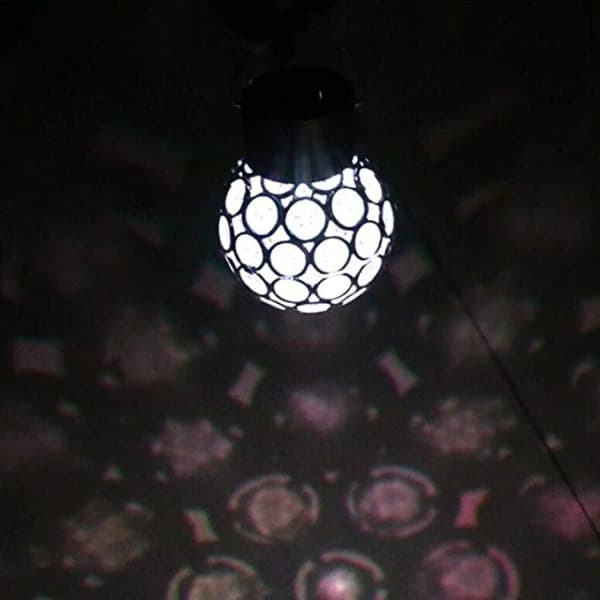 3-delt solcellelampe utendørs hagelykt LED