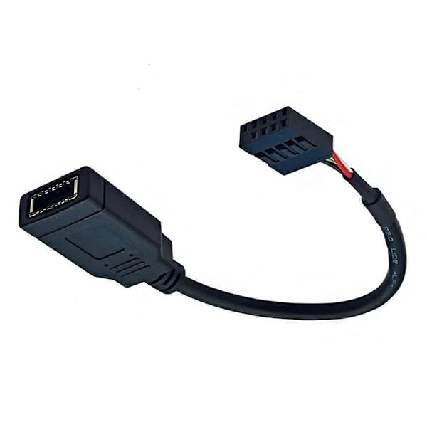 USB 9PIN til Type-C Frontpanelkabel USB 9PIN til TYPE-E KEY-A Adapterkabel USB Frontpaneladapter