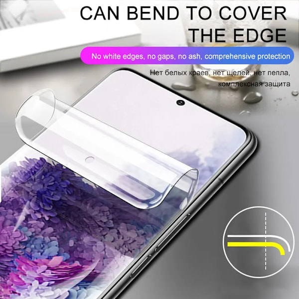 CASA 4 stk. Hydrogelfilm til Samsung Galaxy S23 S20 S21 S22 S24 Plus Ultra FE Note 9 20 10 Plus A52S A53 A51 A50 A21S Skærmbeskytter A51 A52 A52S