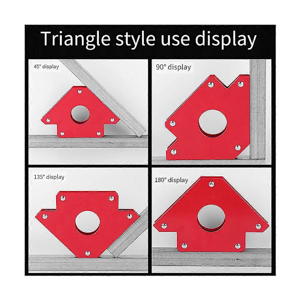 CASA 6 kpl Protractor Vahva Magneettinen Hitsausasentaja Magneettinen Monikulmainen Hitsauskiinnike Suorakulma