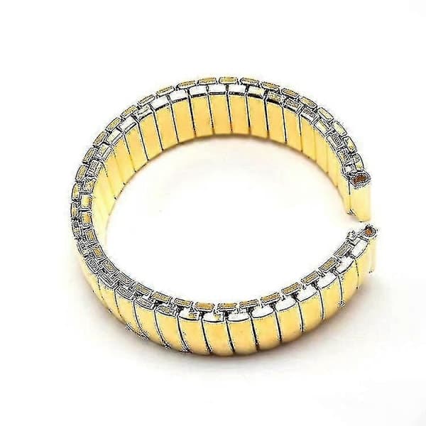 Elastisk, utvidbar klokkereim i rustfritt stål, elastisk metallarmbånd, tilbehør gull 12mm