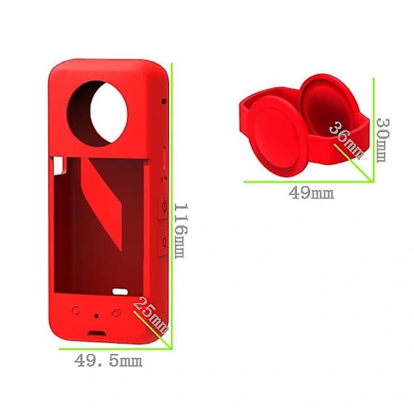 Silikoneetui til Insta 360 X3 Pamic Anti-drop etui