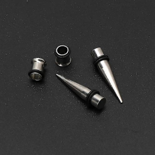 7 mm ørestretchingsæt med O-ring tapers og expandere til piercinger