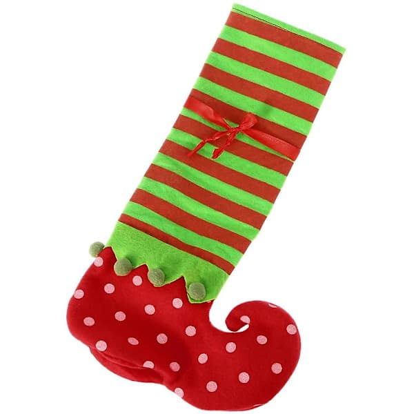 Tomte Strumpbyxor Bordsbensskydd för Juldekoration 2-pack