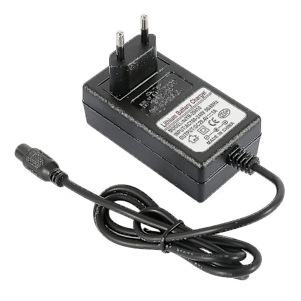 Scooterlader, 24V, 1 meter strømadapter for Razor E100 E125 E150 E175 E200 E300 E500