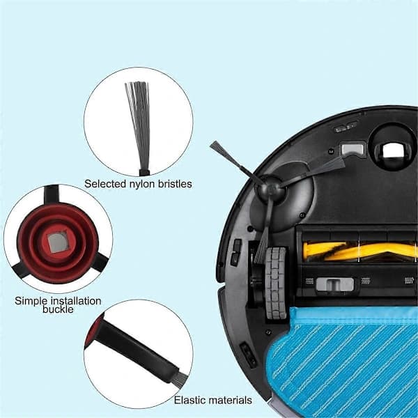för Ecovacs Deebot N8/N8+/N8 Pro pääharja suodatin sivuharjat