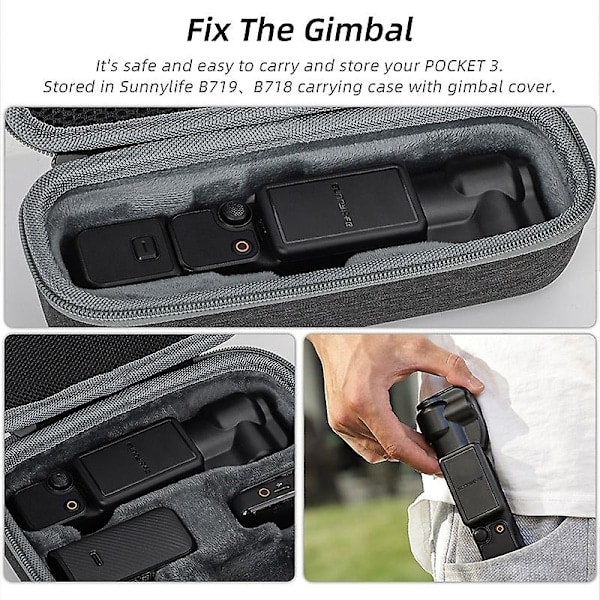 SUNNYLIFE OP3-Z754 för DJI Osmo Pocket 3 Gimbal Plastskydd