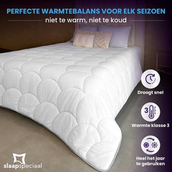 All Season Duvet Insert 140x200 cm, Ultra Soft Hypoallergenic Microfiber Comforter, Breathable Machine Washable Bedding for Single Bed, White