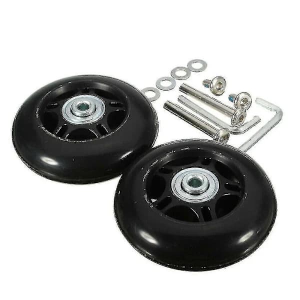 2 stk. erstatningshjul for koffert 80mm*24mm