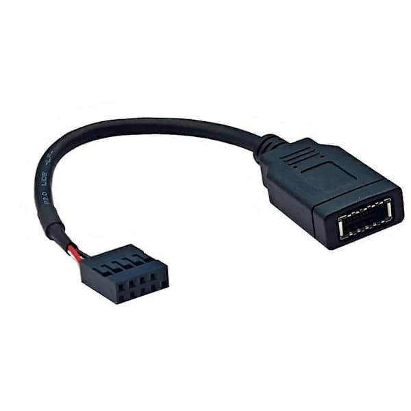USB 9PIN til Type-C Frontpanelkabel USB 9PIN til TYPE-E KEY-A Adapterkabel USB Frontpaneladapter