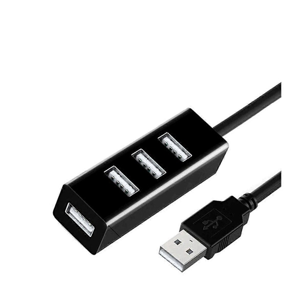 CASA 5st USB-hub Multi 2.0 Hub USB-splitter Strömadapter Hög Hastighet 4 Portar Allt-i-ett för PC Windows C