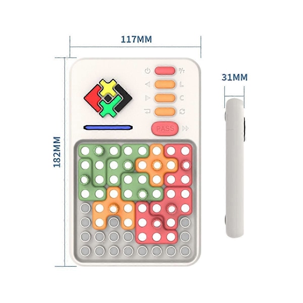 CASA Super Block Barns Intelligenta Pusselspel Logiskt Tänkande Pass Magnetiskt Elektronisk Pussel Bygg
