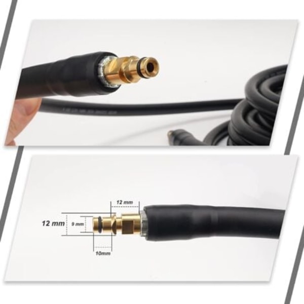 10 metrin korvausletku Kärcher K -sarjan painepesureille K2 K3 K4 K5 K6 K7 Click Plug Quick Connector(10) Ikodm.ca