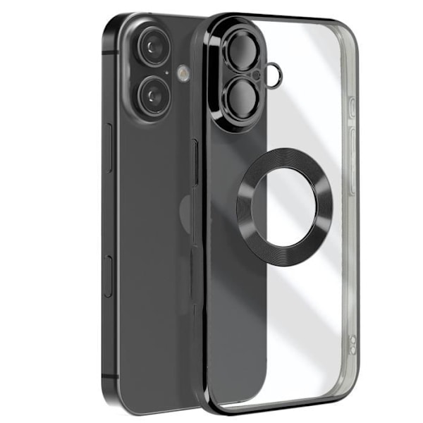 Glam Series iPhone 16 -kotelo, iskunkeava, musta Blue iphone16