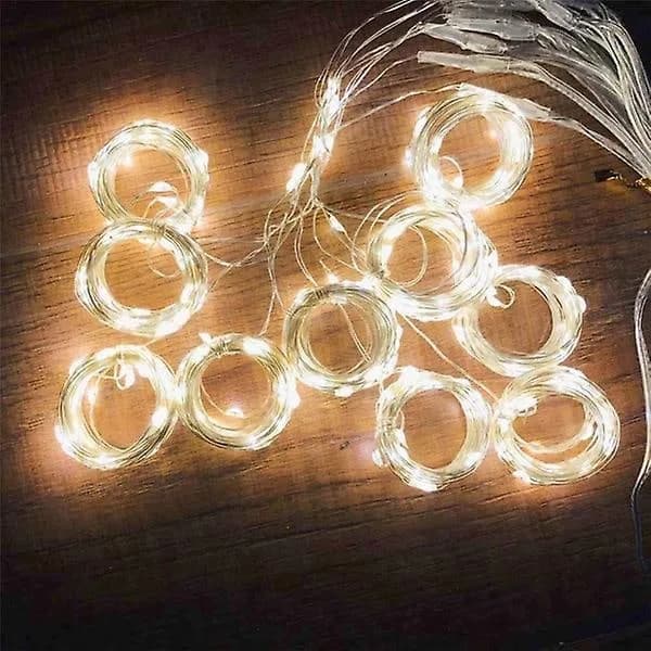 Lyskæde LED 3x3m - Varm hvid