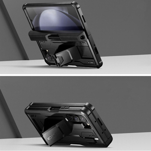 Tech-Protect Galaxy Z Flip 5 Kotelo Kevlar Pro Pen Musta