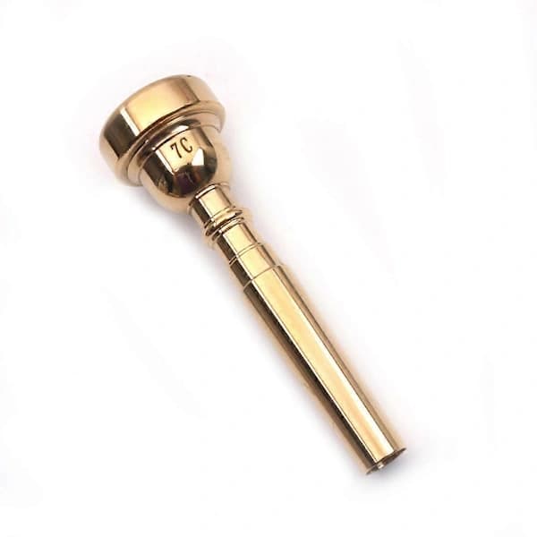 Trumpetin suukappale, soitintarvike, kullattu 5C