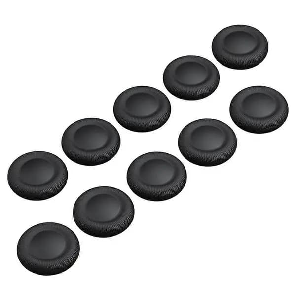 10-pack tumsticksgrepplock för PS5 PS4-kontroller, 3D analoga joystickskydd med texturerat plast-TPU-grepp, svart 1