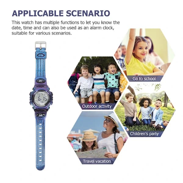[CA] Digital Klocka Smartwatches Barn Smartwatch Barn Sportklocka Barn Luminous Klocka Barnklocka