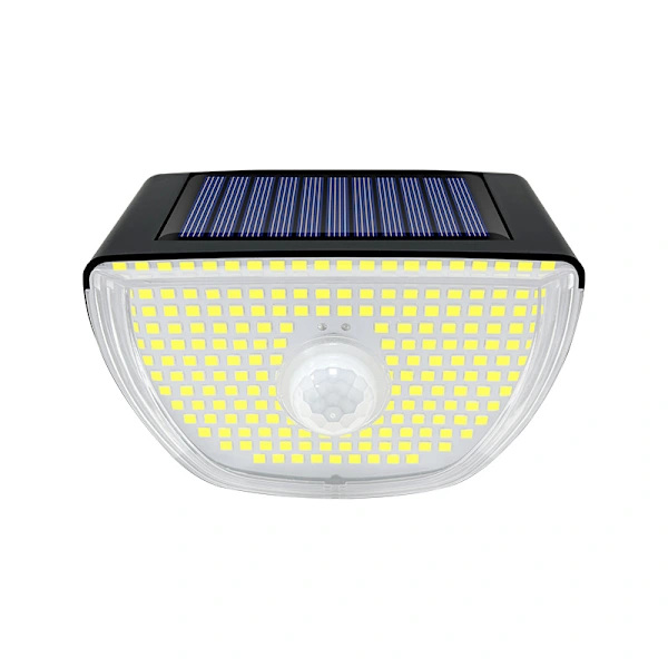 Utendørs solcellelampe, 200 LED utendørs spotlight bevegelsessensor IP