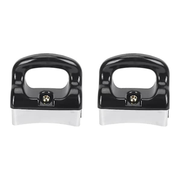 2x Home Black Silver Bakelite Handle For Frying Pan Pot Cookware HA
