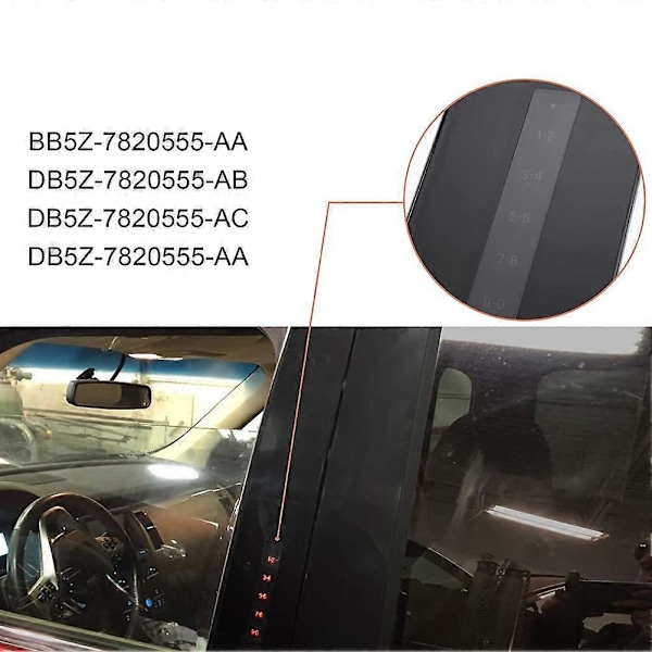 CASA DB5Z-7820555-AC Bil Front Venstre B Stolpe Beklædning Trim med Dør Indgangs Tastatur Udskiftning til Explore