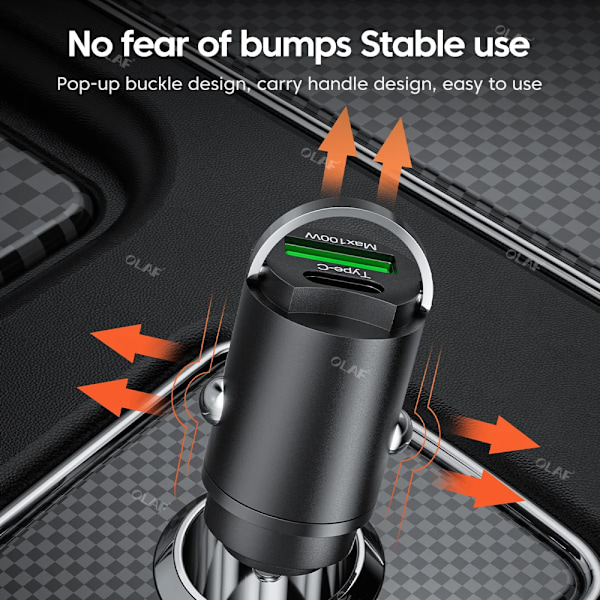 Mini 100W USB Type C Billader Hurtig Opladning QC3.0 PD Billader Adapter Til iPhone Samsung Huawei Xiaomi