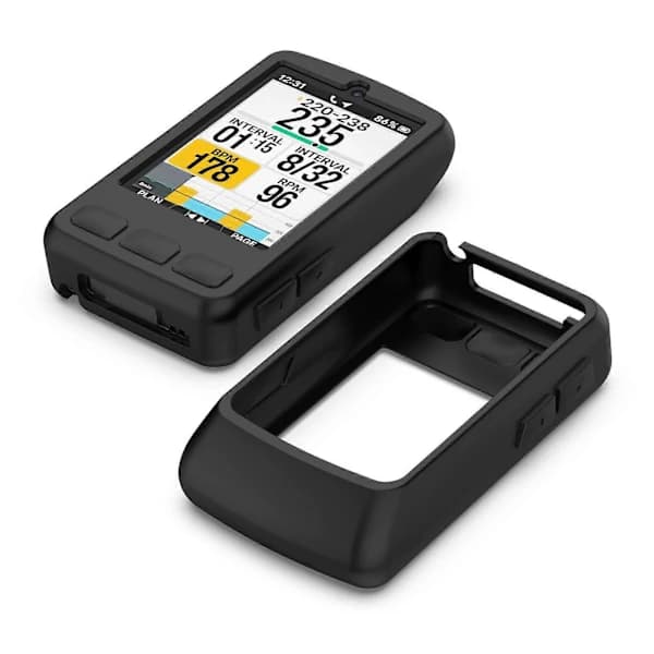 TKdaddy Beskyttelsesetui til Wahoo ELEMNT ROAM V3 / ROAM3 (WF156) Cykelcomputer Stopur Silikonebeskyttelse Sort