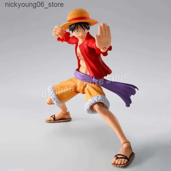 Tegneseriefigurer 15 cm integreret digital Shf Monkey D Luffy action figur PVC serie animation Ghost Island Battle Luffy model legetøj L240910.Ca
