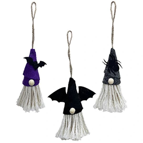 Halloween Spindel Tomtar 3-Pack Hängande Dekorationer
